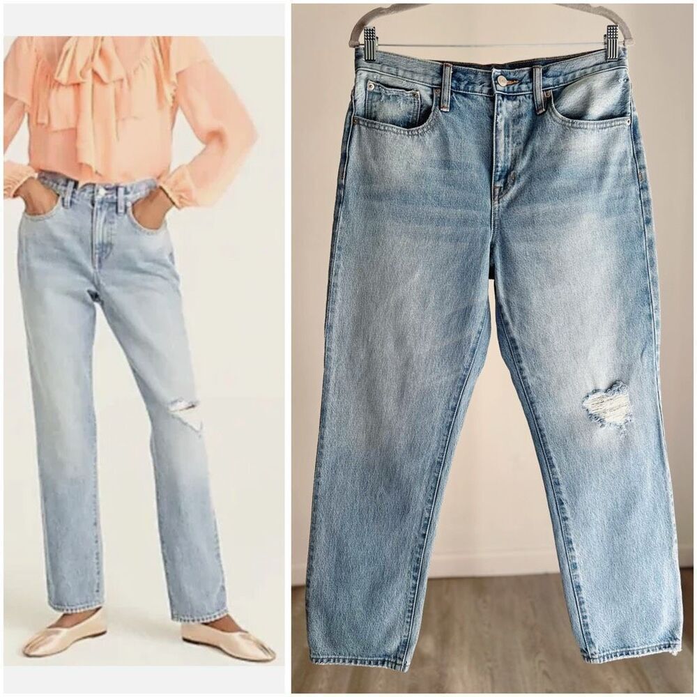 J. Crew Slouchy boyfriend jean in Basin wash 28